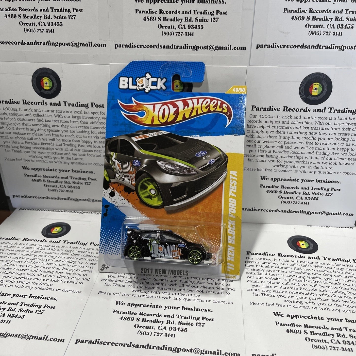 Hot Wheels 2011 Ken Block Ford Fiesta New Models T9710 40/244 Black & White