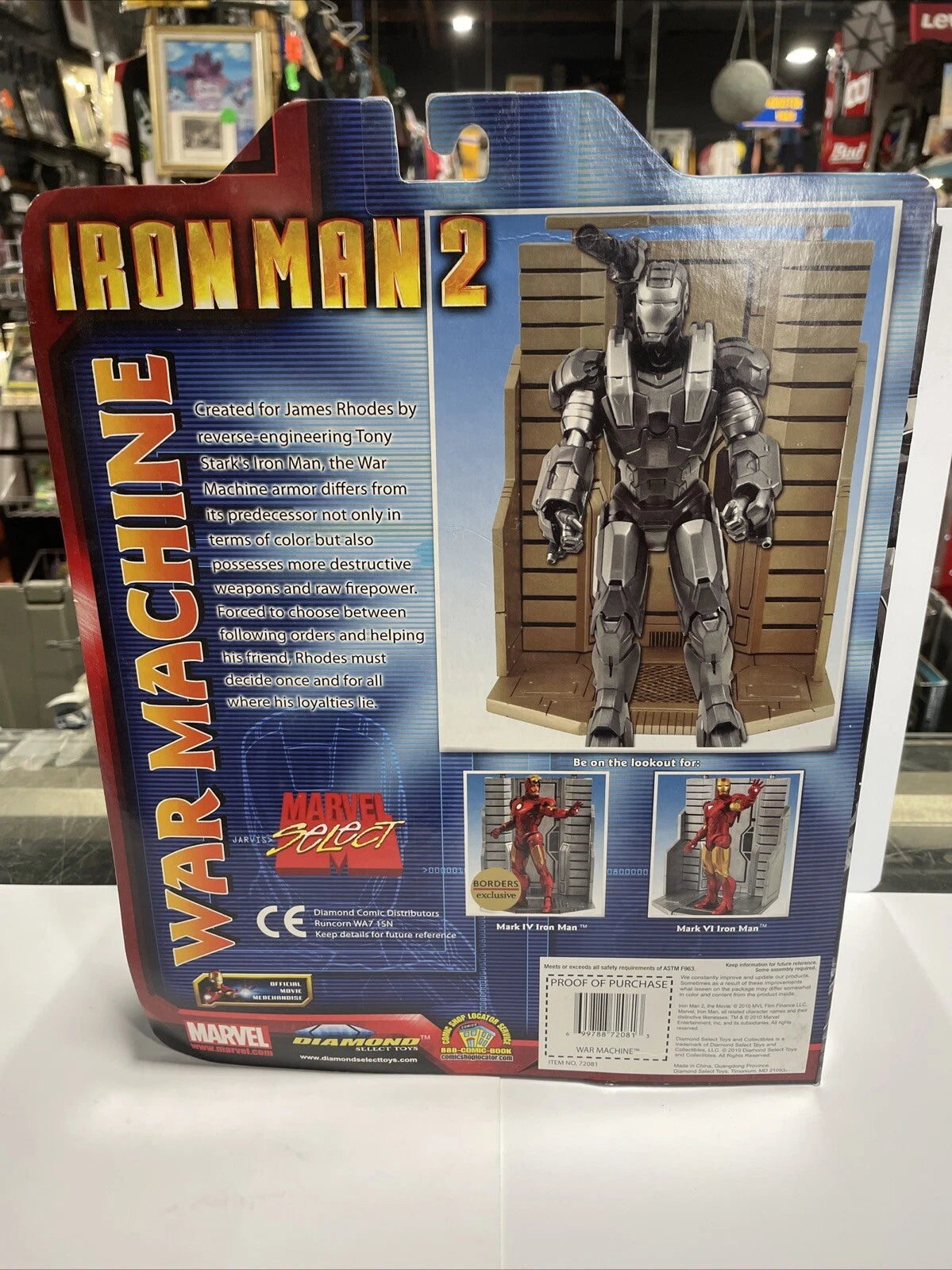 MARVEL SELECT IRON MAN 2 WAR MACHINE ACTION FIGURE New Sealed