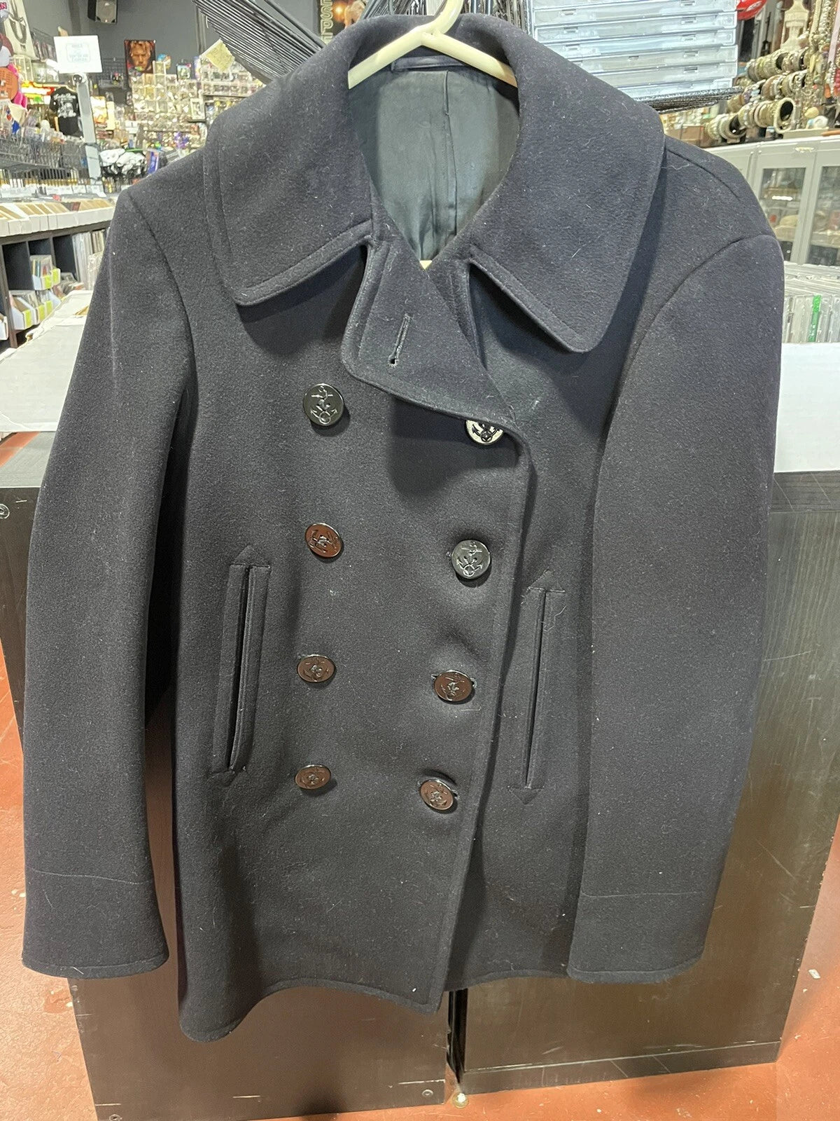US NAVAL CLOTHING FACTORY Mens Military Coat Size 36