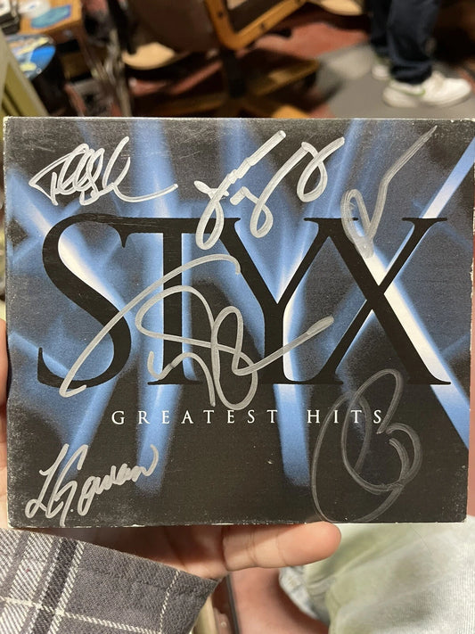 CD STYX Greatest Hits signed autograph rare