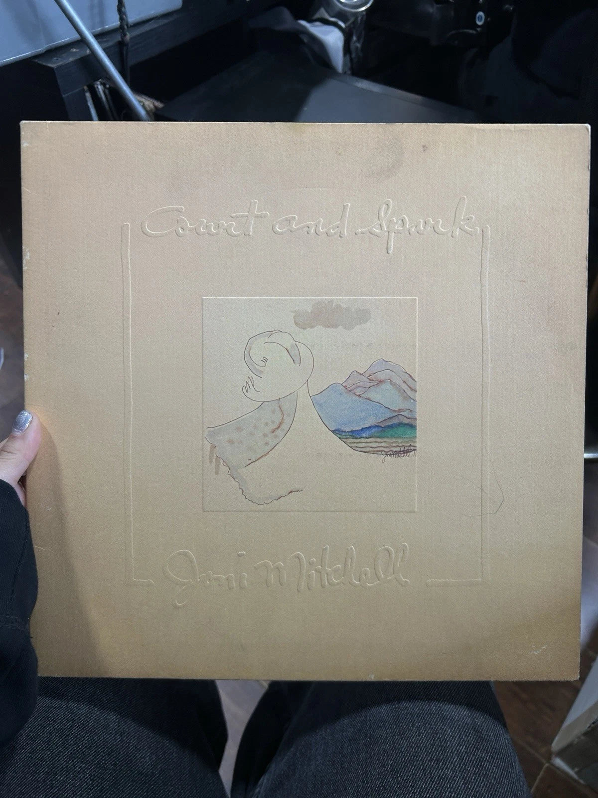 Joni Mitchell - Court & Spark - 1974 1st Santa Maria Press Asylum 7E-1001 vg+