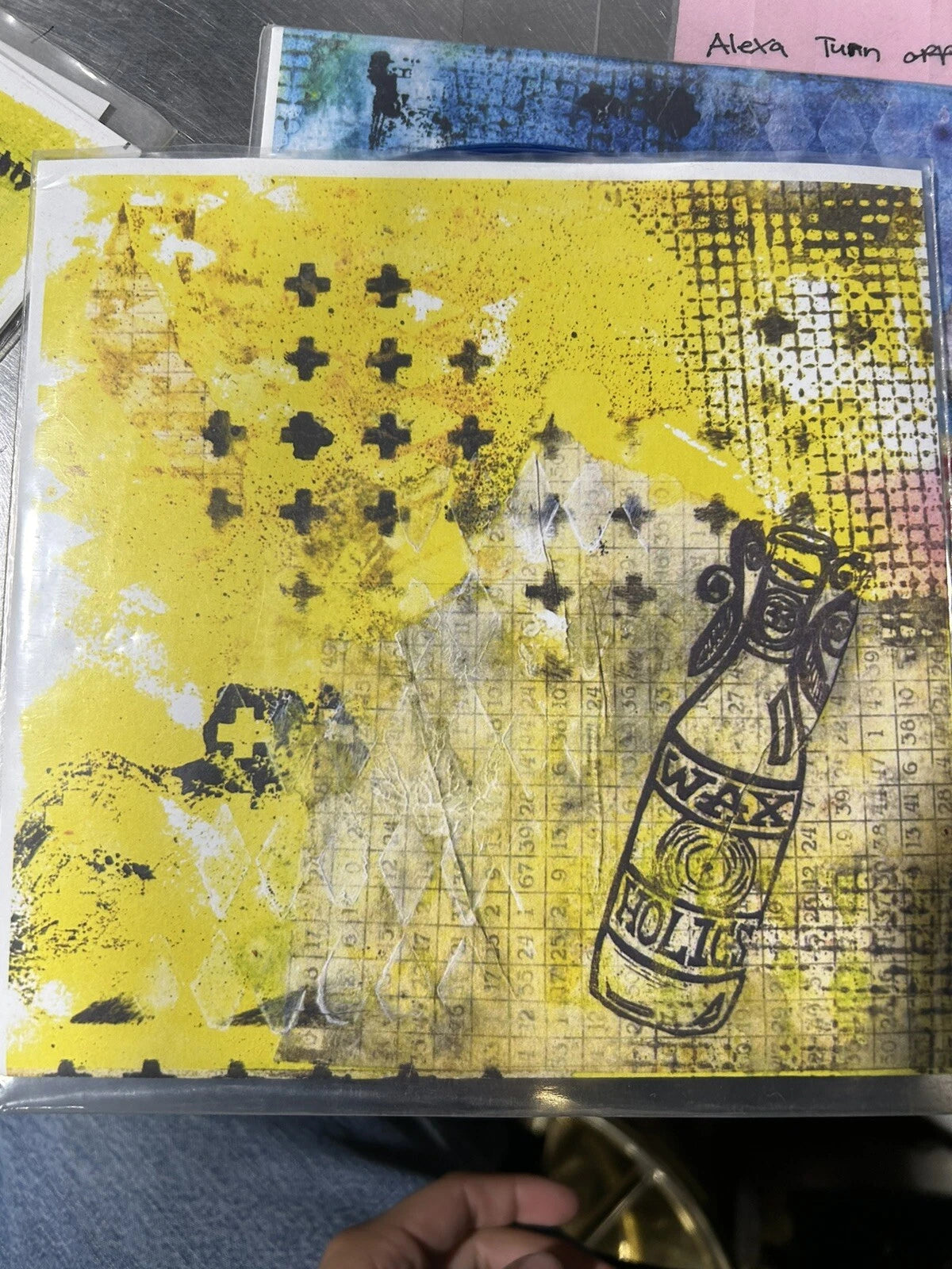 45 lp The Grizzled Mighty Waxoholics with patch