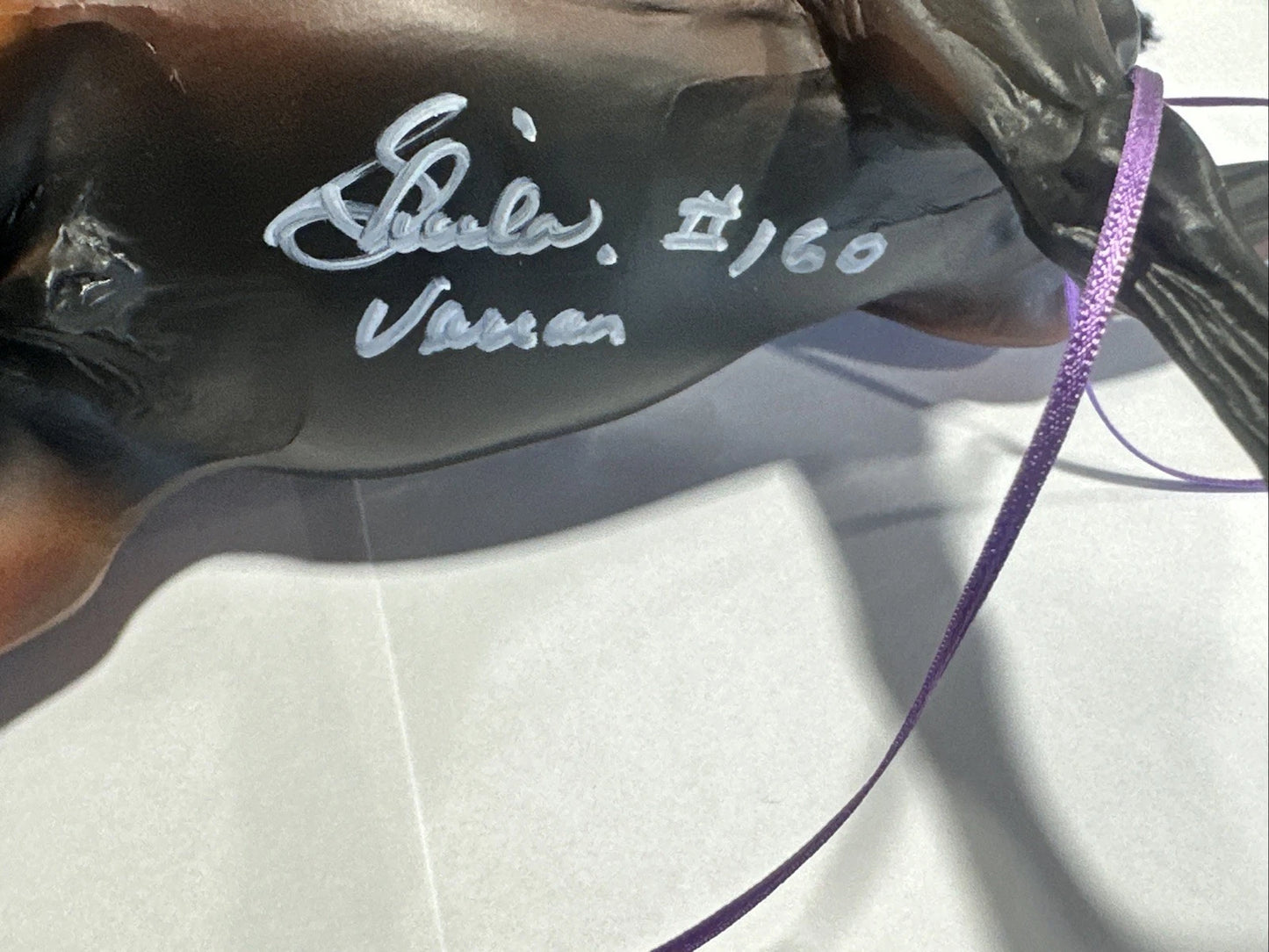 Breyer Huckleberry Bey unknown Artist Signature Custom Bridle