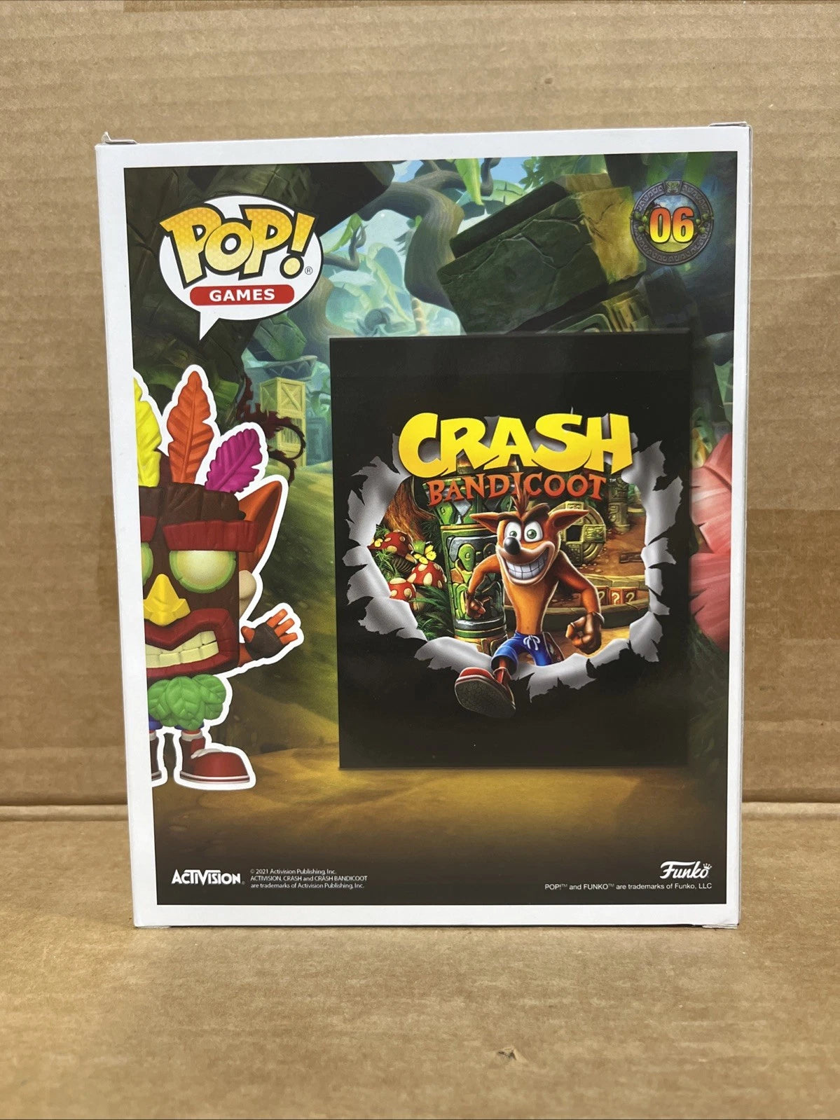 Funko Pop Game Cover Crash Bandicoot 06 GameStop Exclusive Vinyl Figure New