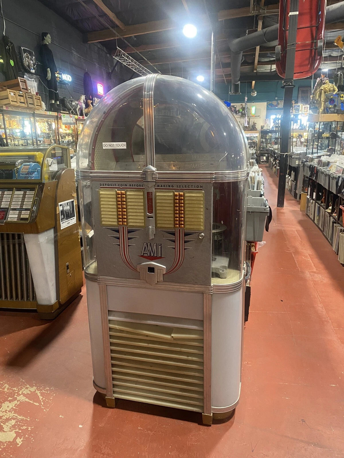 AMI Jukebox Player model C Mechanism model500 Partially Working With Key Vintage