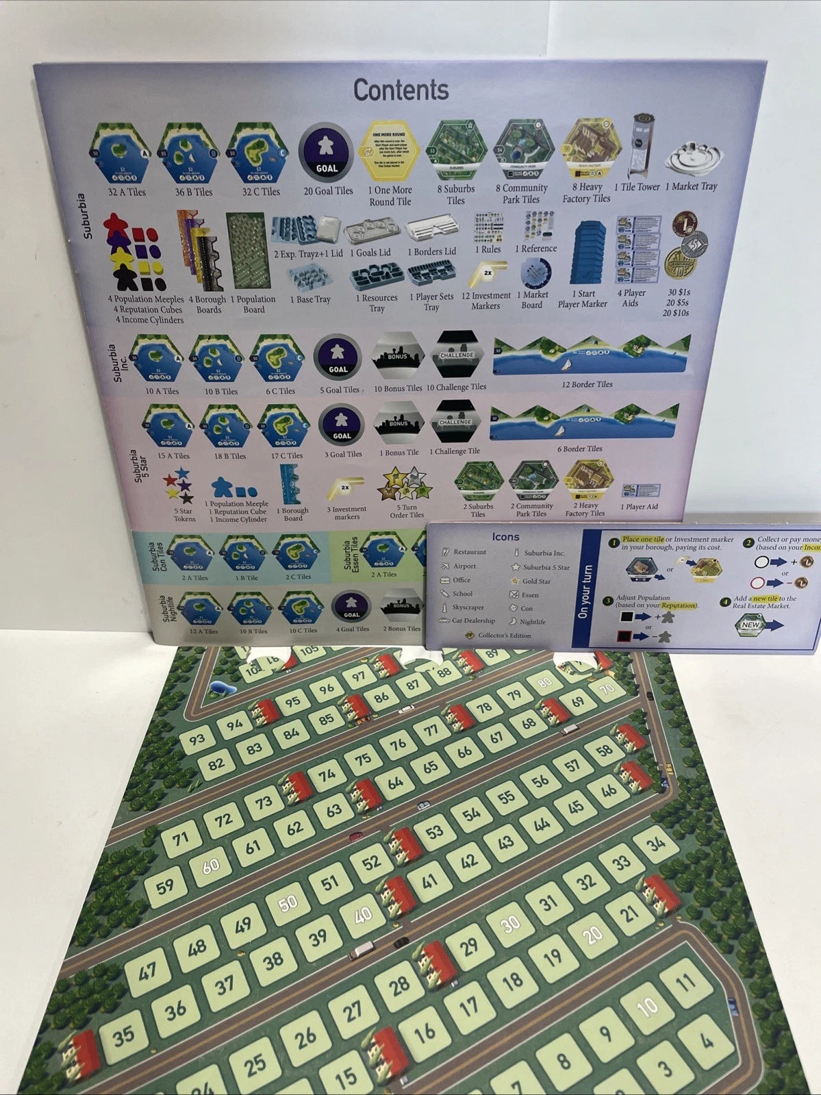 Suburbia Collector's Edition Board Game Complete Ted Alspach Bezier Games