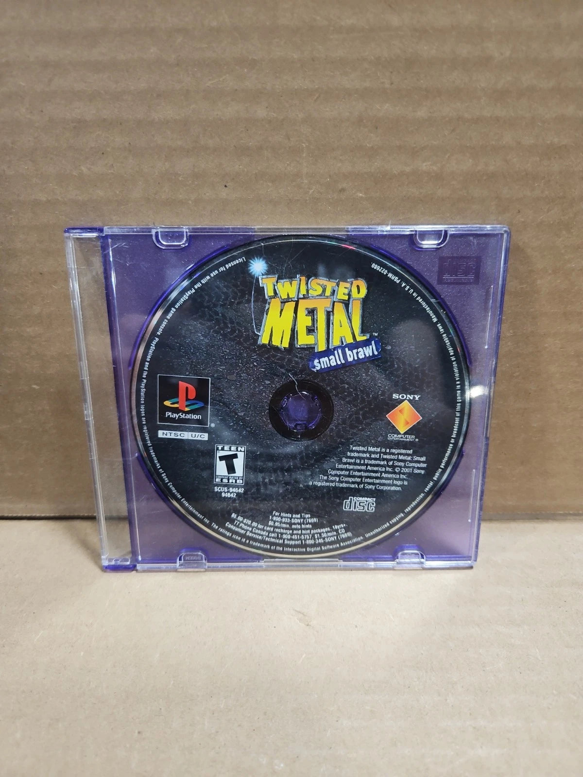 Twisted Metal: Small Brawl (Sony PlayStation 1, 2001) PS1 Disc Only Tested