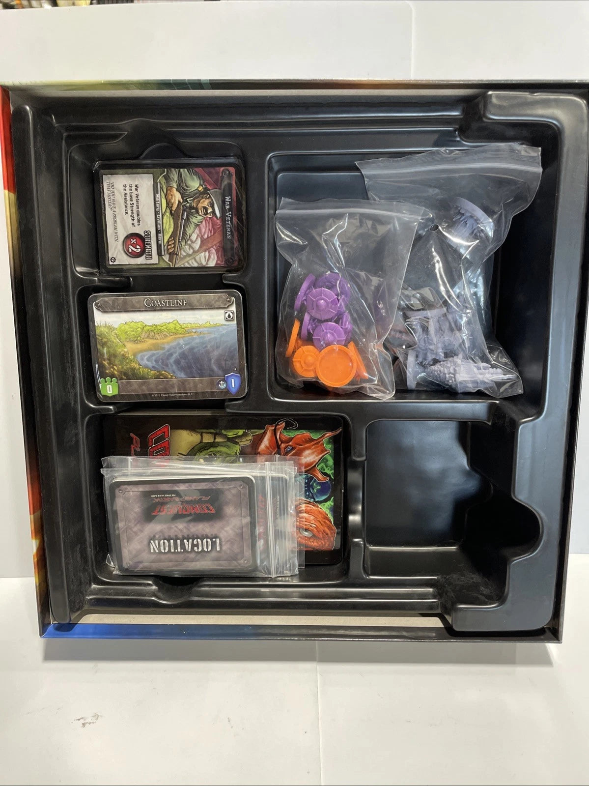 Conquest of Planet Earth Space Alien Game w/Expansion Apocalypse Flying Frog