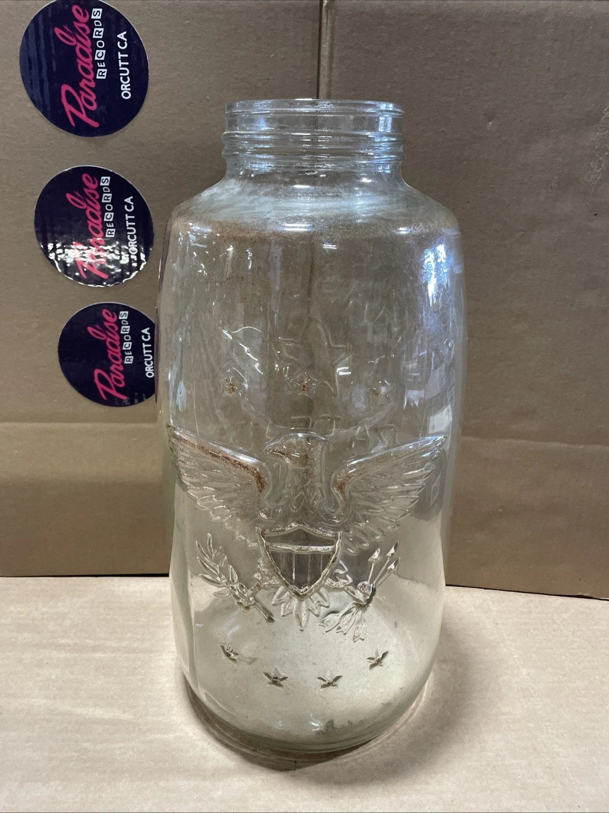 Vintage Mason Pickling Jar 1858 Star Eagle 5 Gallon Rare