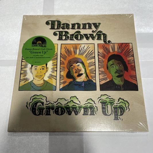DANNY BROWN Grown Up SEALED limited edition 7" single Yellow Vinyl RSD