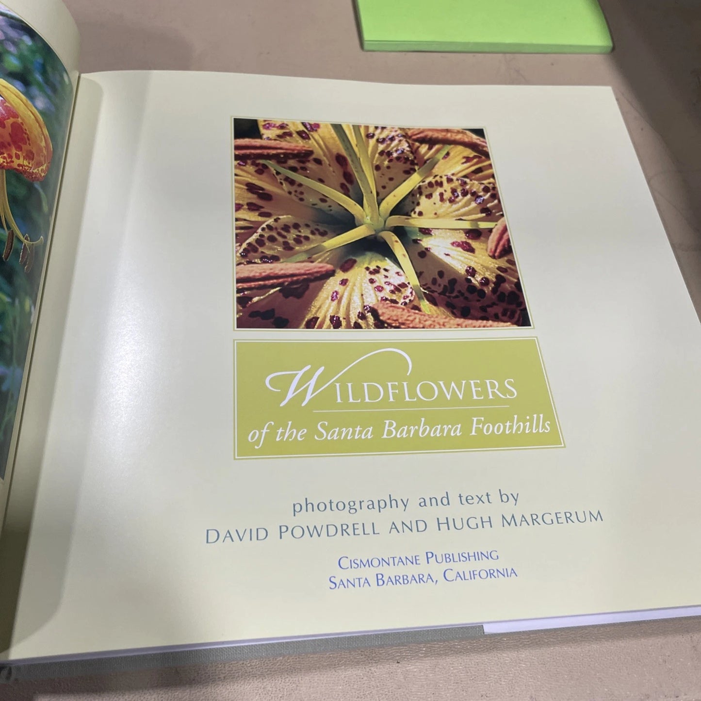WILDFLOWERS OF THE SANTA BARBARA FOOTHILLS By David Powdrell & Hugh Margerum