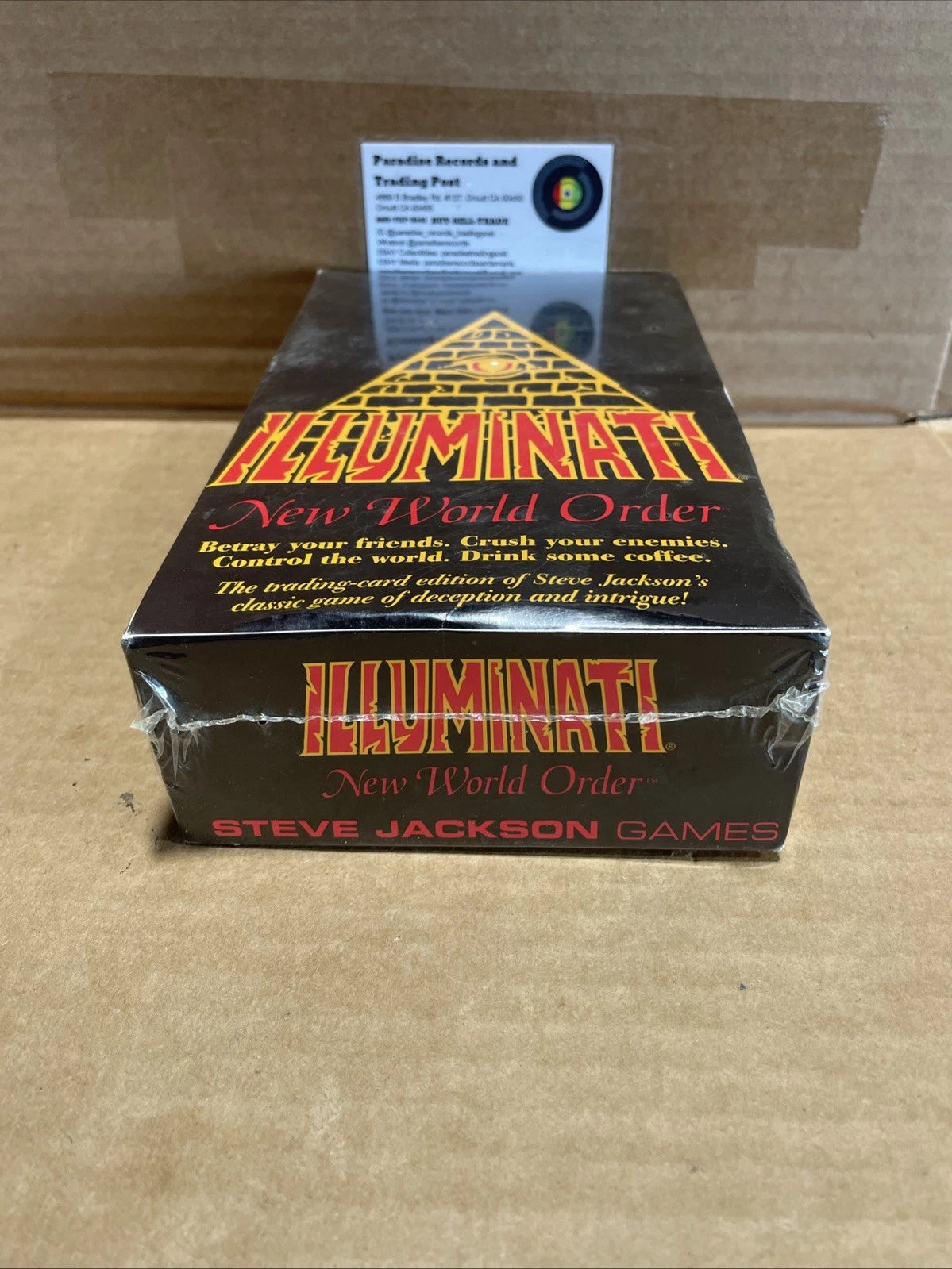 ILLUMINATI NEW WORLD ORDER STEVE JACKSON LIMITED EDITION BOOSTER BOX SEALED