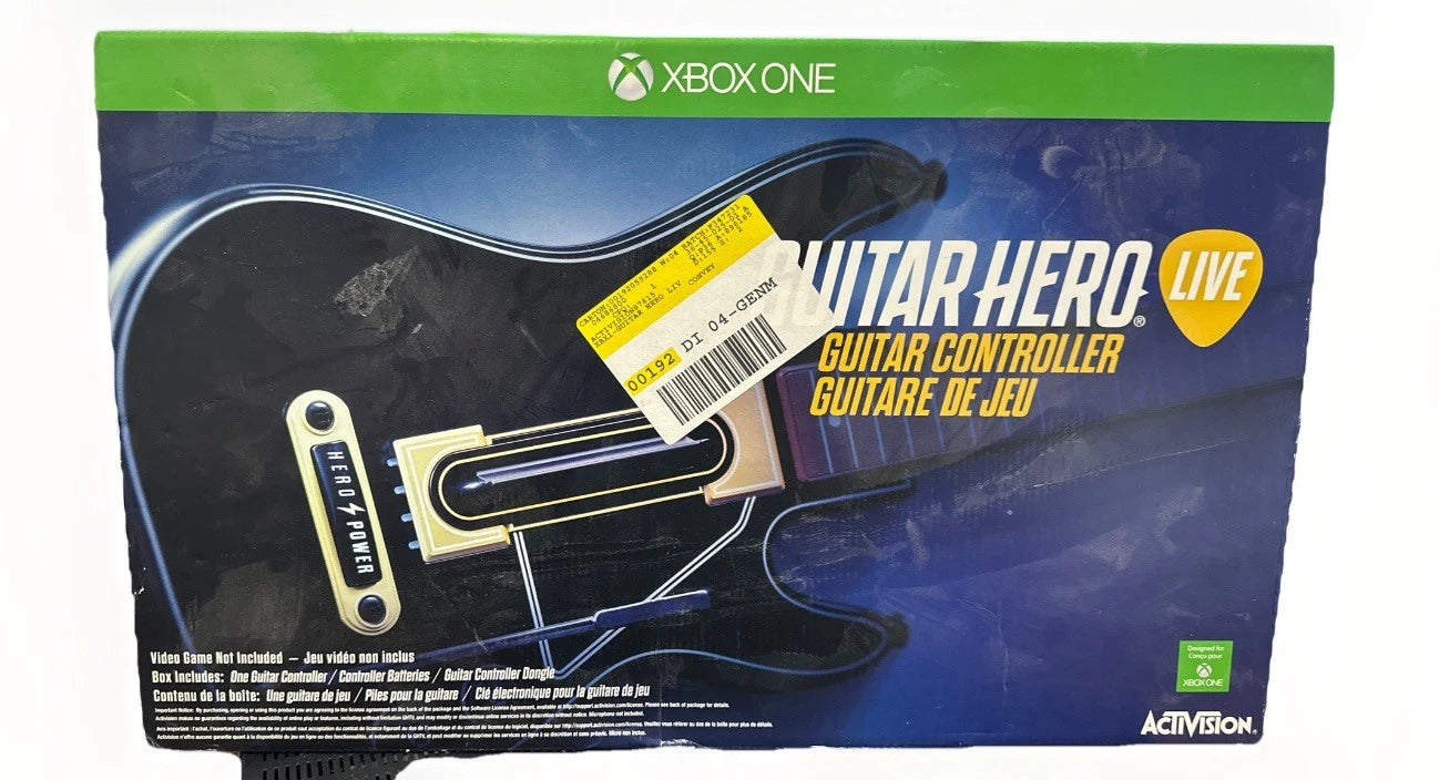 Guitar Hero Live Guitar Controller and Dongle for Xbox One Open Box