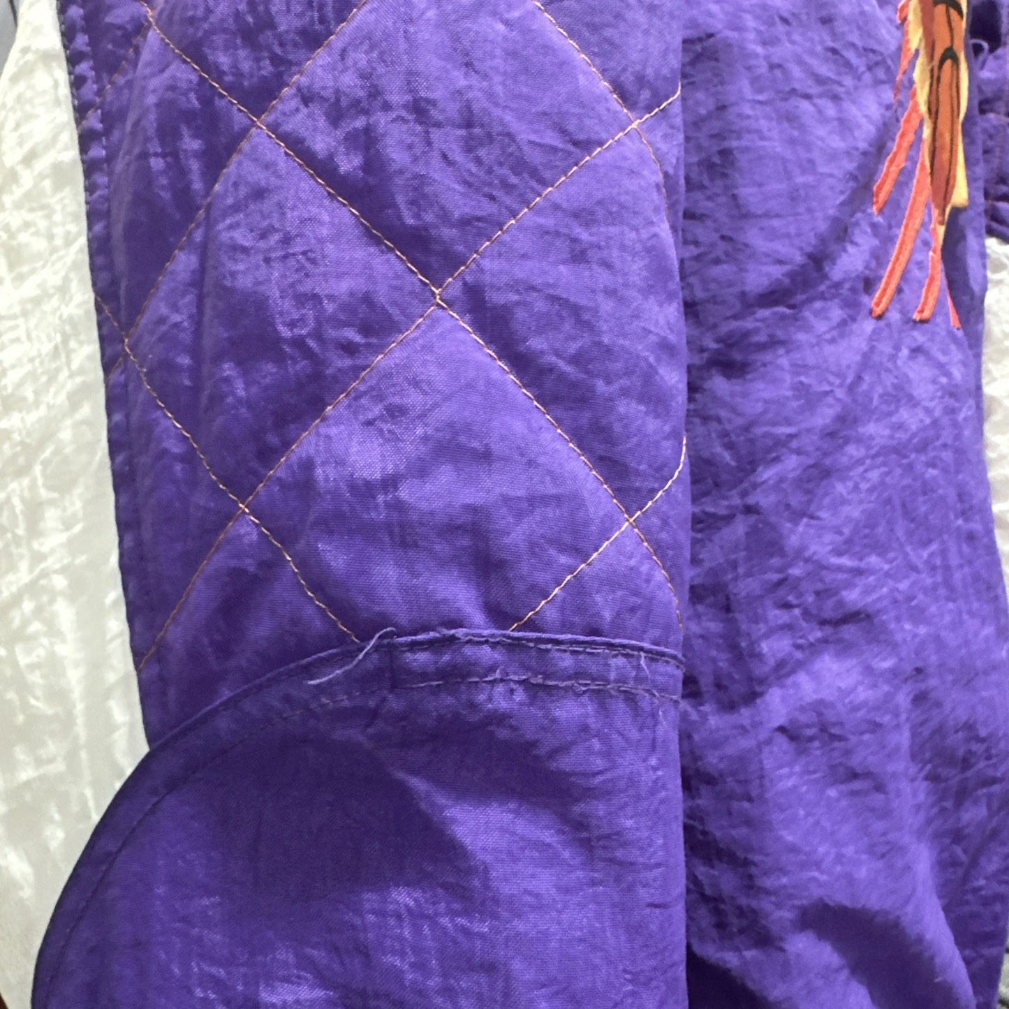 Vintage 90s NBA Starter Phoenix Suns Full Zip Hooded Basketball Jacket Size L