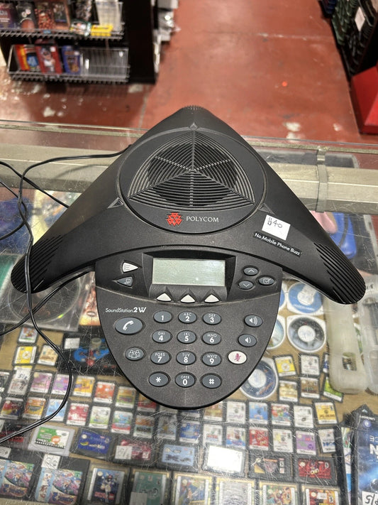 Polycom SoundStation 2 Conference Phone 2201-16200-601 With Power supply