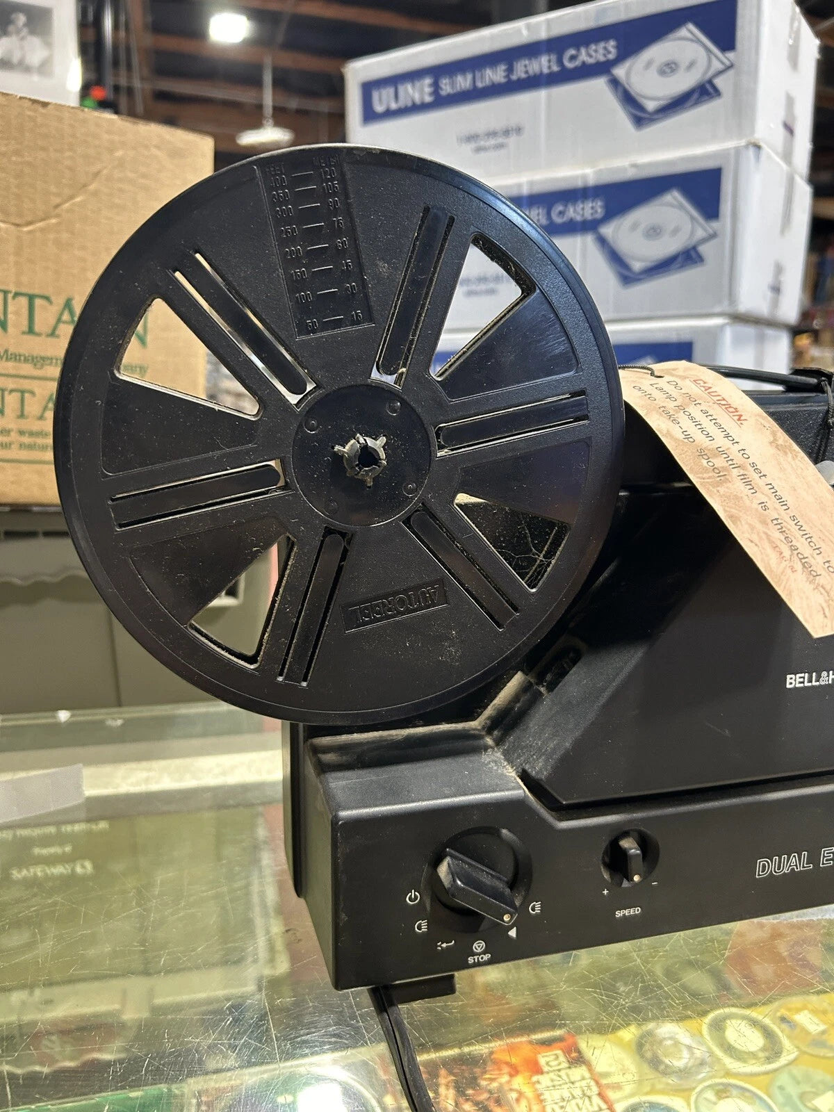Vintage Bell & Howell 10MS Dual Eight Super 8 Movie Projector AS IS