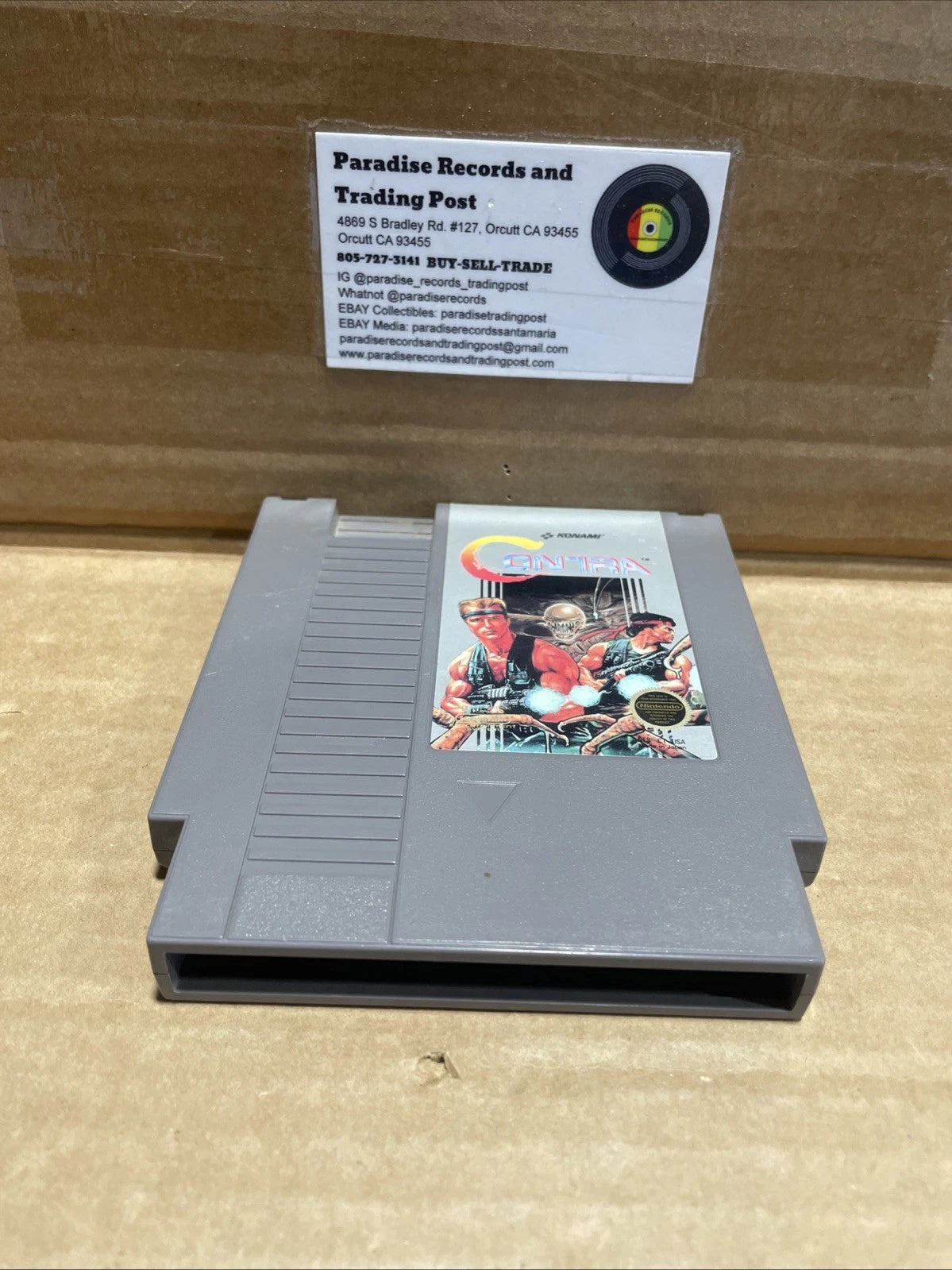 Contra (Nintendo NES, 1988) Excellent Condition