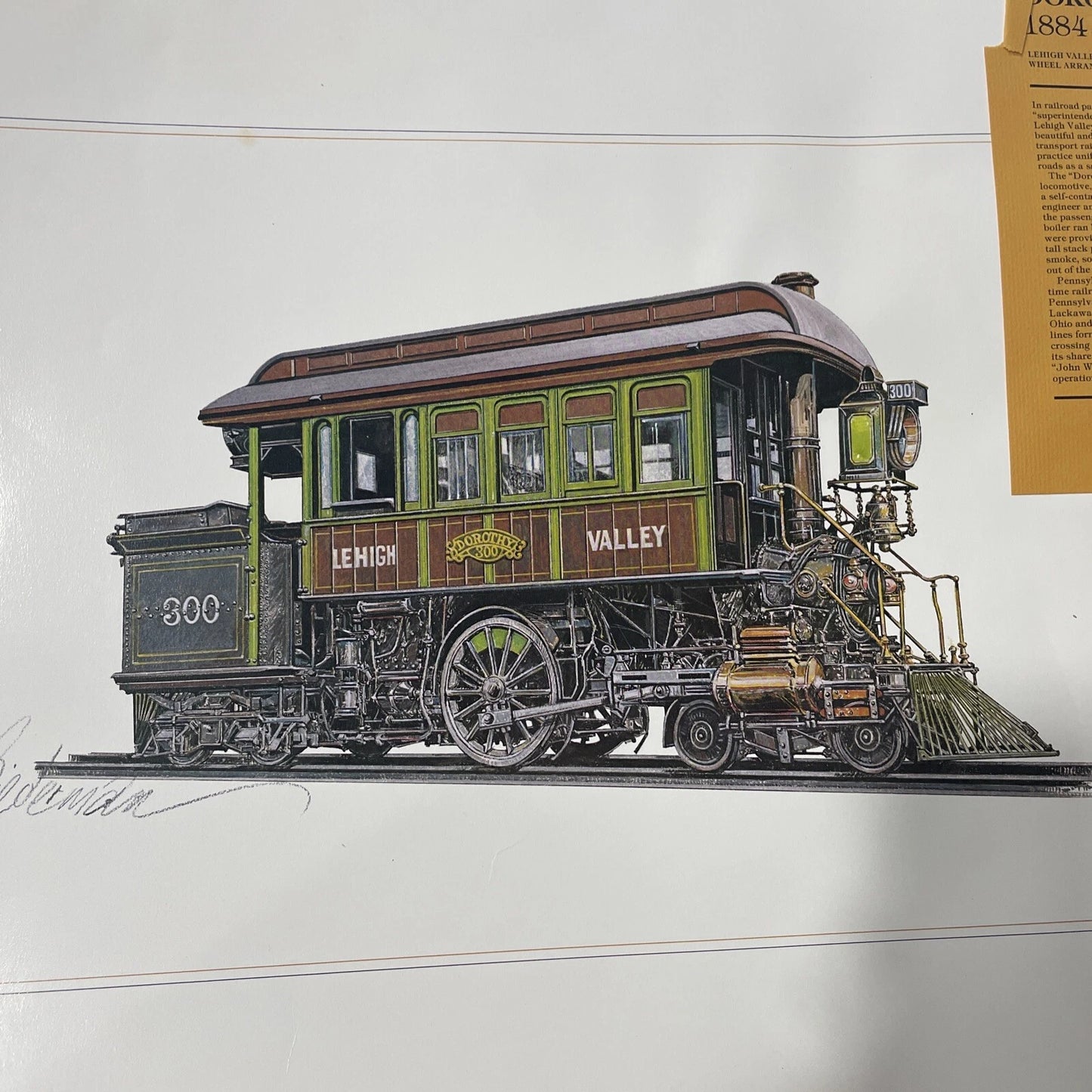 Jerome Biederman Train Prints - 6 Different Prints! READ DESCRIPTION