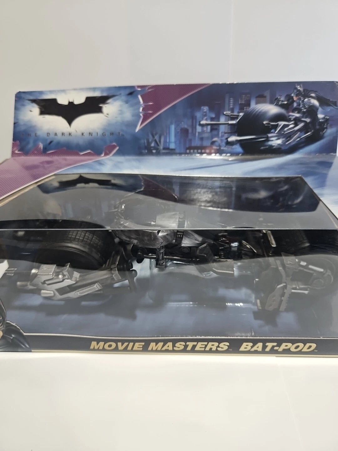 DC MATTEL BATMAN THE DARK KNIGHT MOVIE MASTERS BAT-POD 2008 NEW