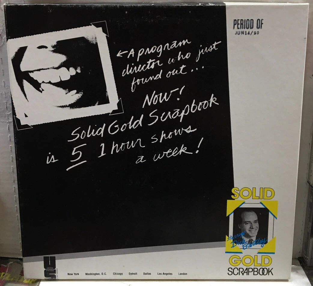 Dick Bartley Solid Gold Scrapbook August 9/15/86 Record Set James Brown Spanky