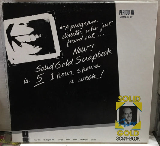 Dick Bartley Solid Gold Scrapbook August 9/15/86 Record Set James Brown Spanky