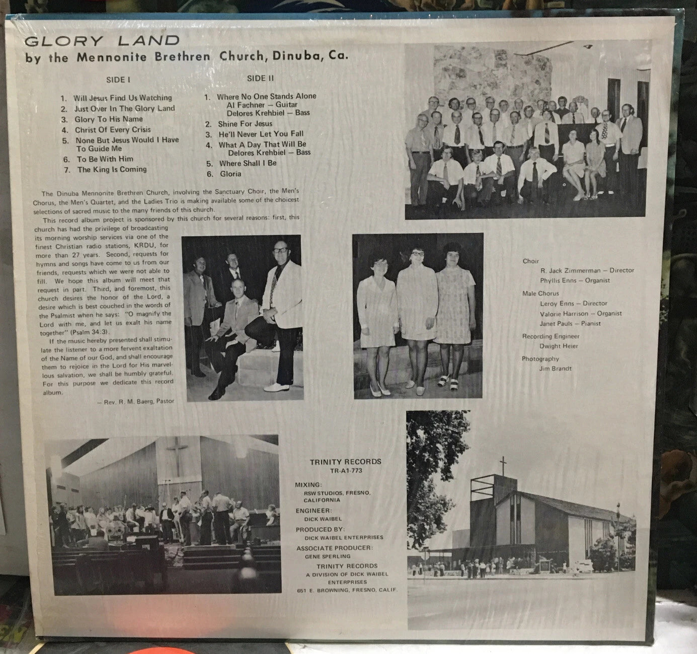 Dinuba Mennonite Bretherine Church Glory Land Record TRA-1773