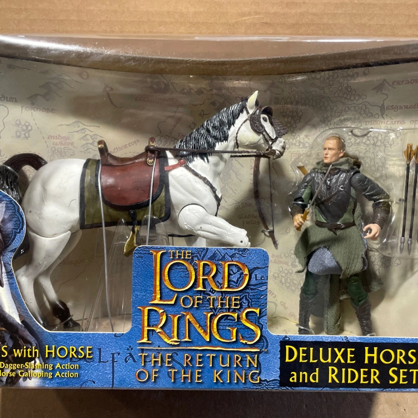 ToyBiz The Lord of the Rings Return of the King - Legolas with Horse Deluxe Set