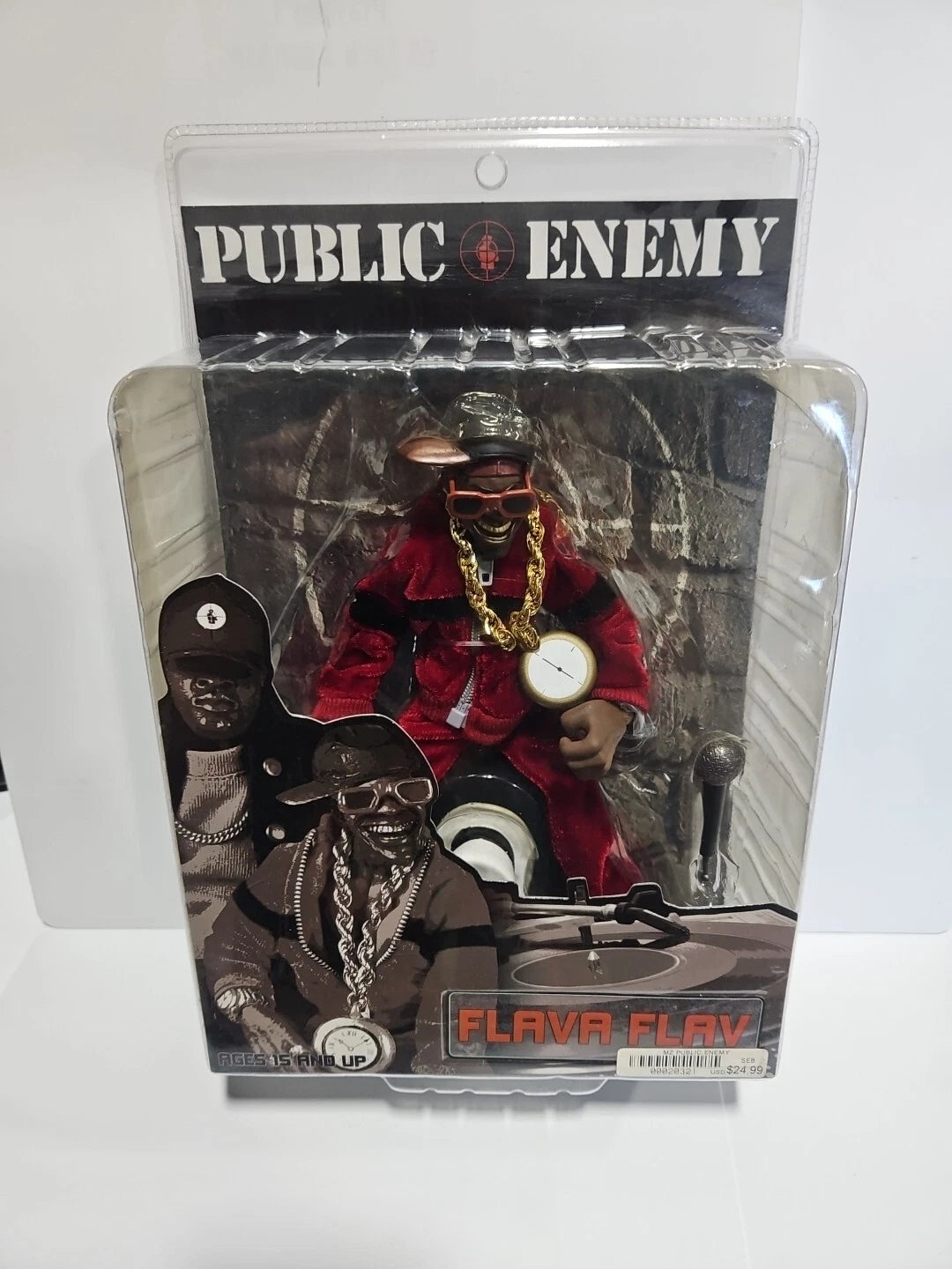 Flavor Flav Public Enemy Hip Hop 9" Figure Statue Figurine MEZCO