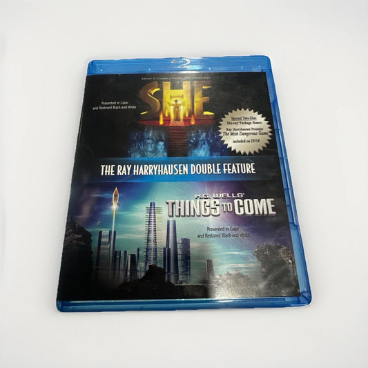 The Ray Harryhausen Double Feature: She/Things to Come (Blu-ray Disc)RARE