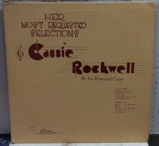 Cassie Rockwell At The Hammond Organ Record BP-3015