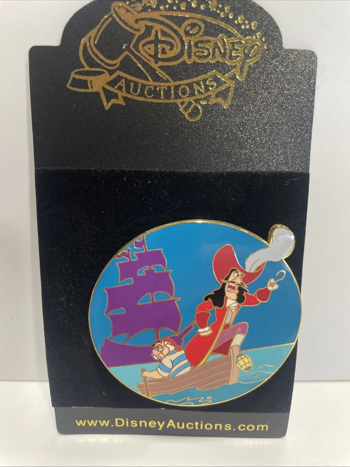 Rare Disney Auctions Pin Le 250 P.I.N.S. LE 250 Captain Hook Smee in Boat L18