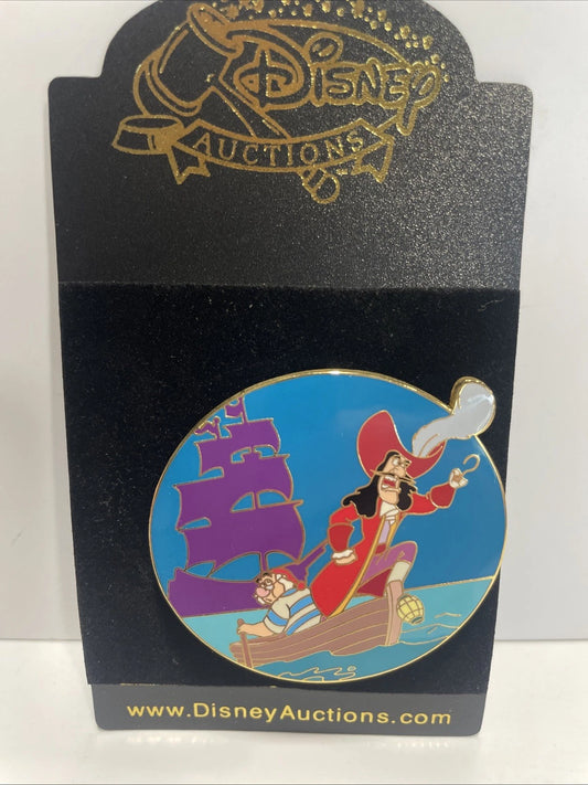 Rare Disney Auctions Pin Le 250 P.I.N.S. LE 250 Captain Hook Smee in Boat L18