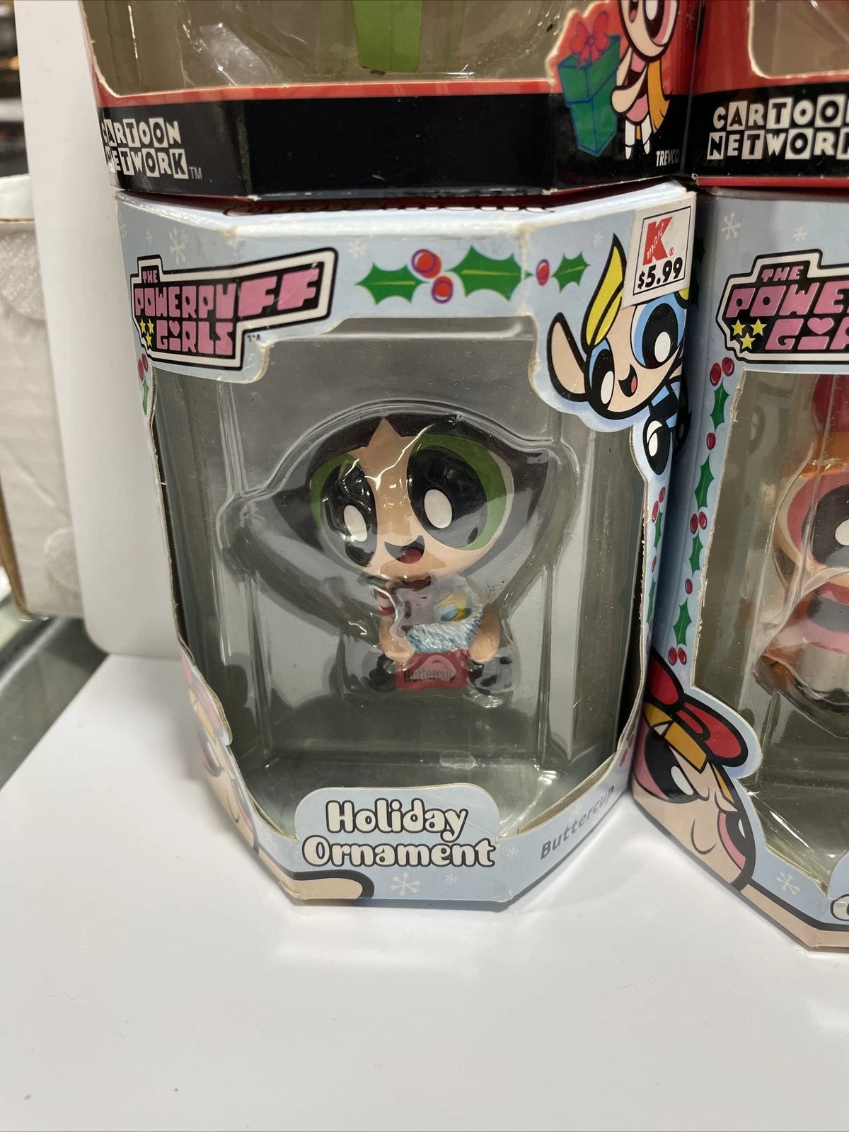 Trevco Cartoon Network The Powerpuff Girls Set Of 6 Christmas Ornaments NEW
