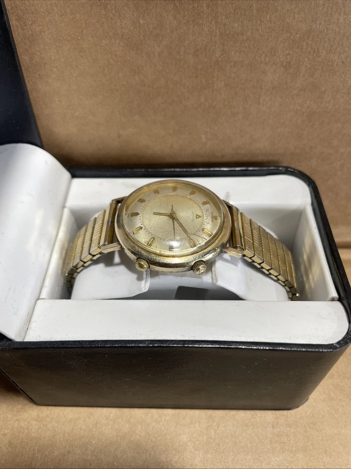 Vintage Collectible LeCoultre Memovox Alarm 10K Gold Filled Watch