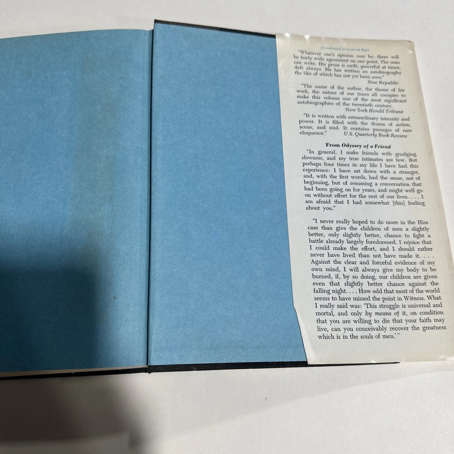 Odyssey Of A Friend SIGNED Book by William F. Buckley Jr. 1969 1st Edition