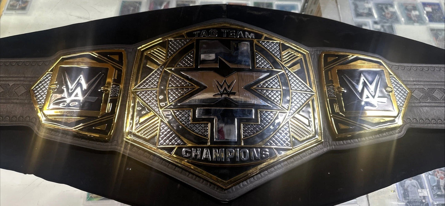 WWE SHOP REPLICA NXT MENS TAG TEAM CHAMPIONSHIP BELT WITH BAG
