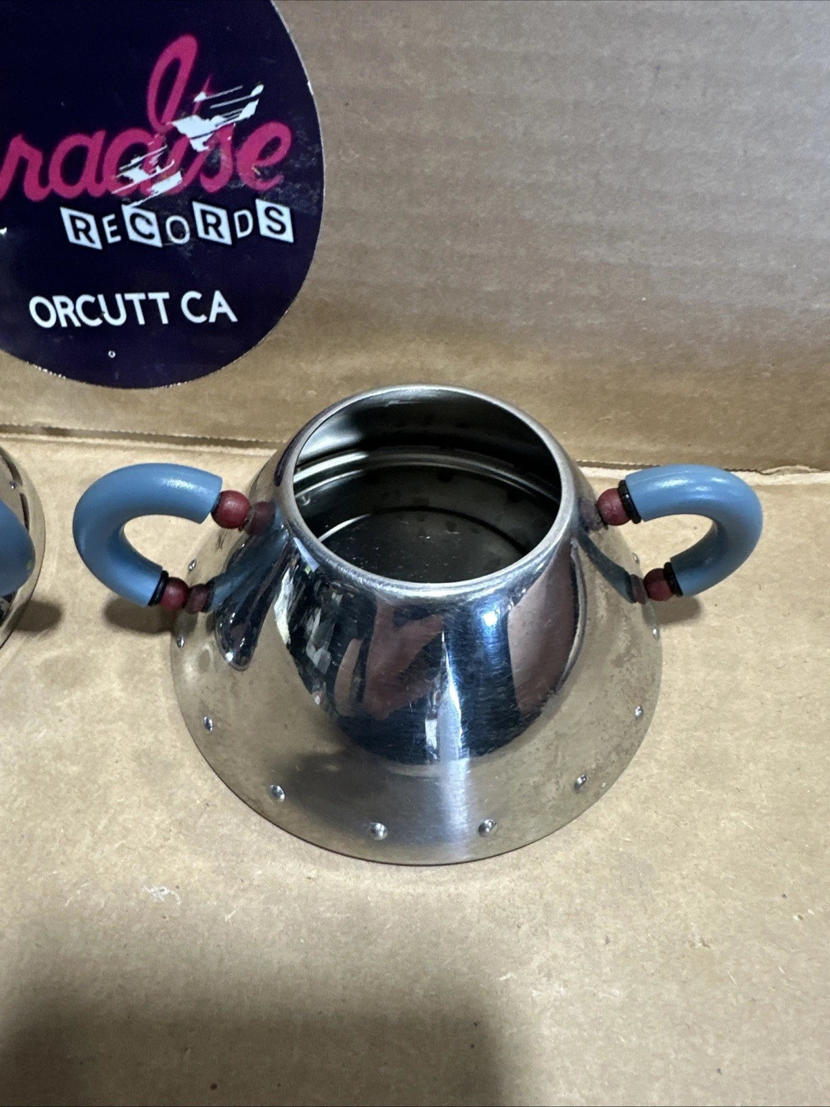 2 Alessi Michael Graves Stainless Steel Sugar Bowl without Top