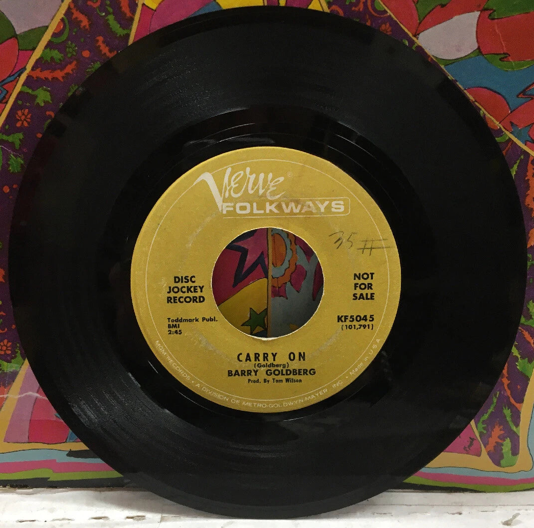 Barry Goldberg Carry On/Ronnie Siegal From Avenue L Promo 7” Single KF5045