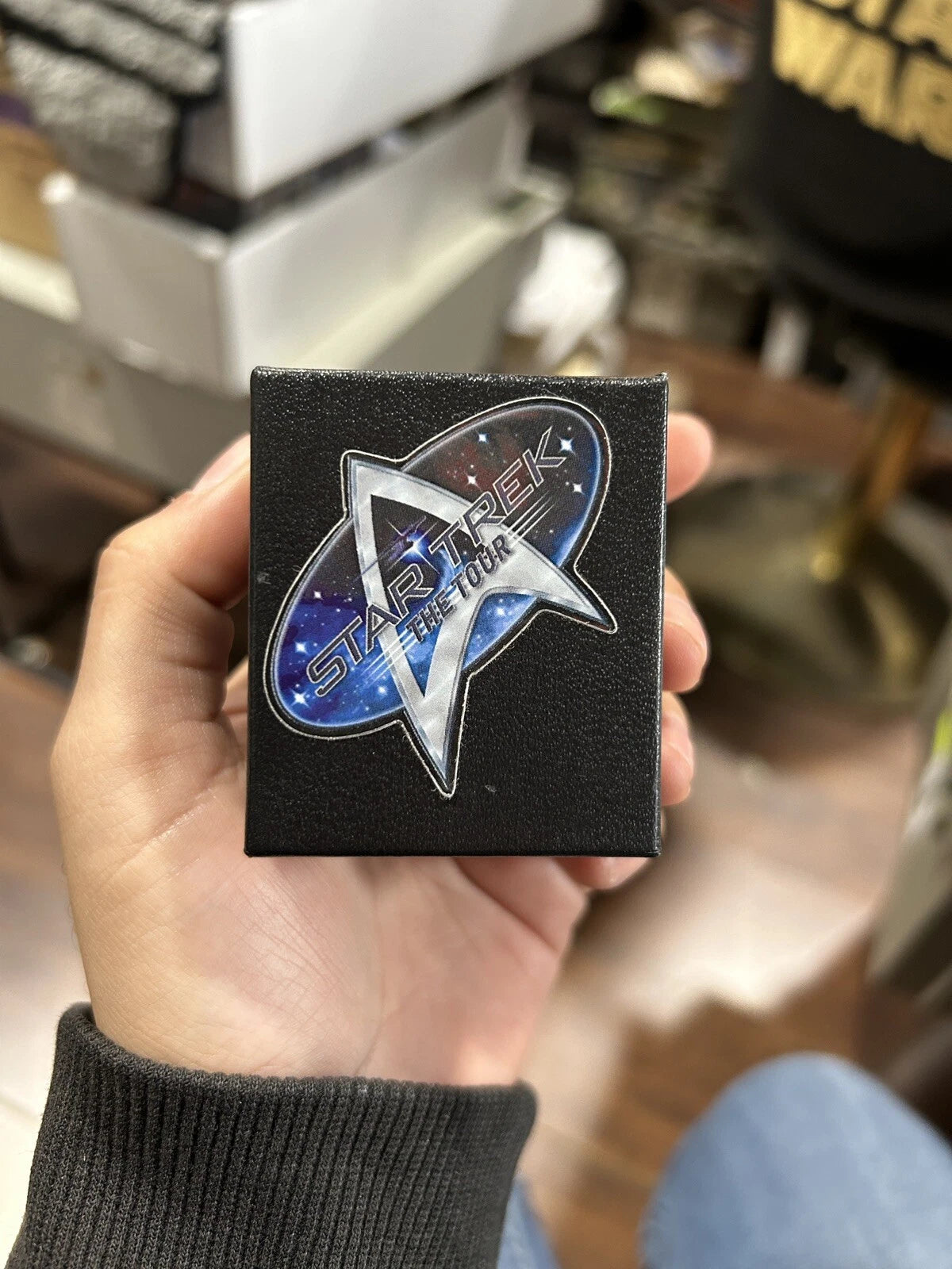 Star Trek Academy Ring (blue cubic zirconia) size 8