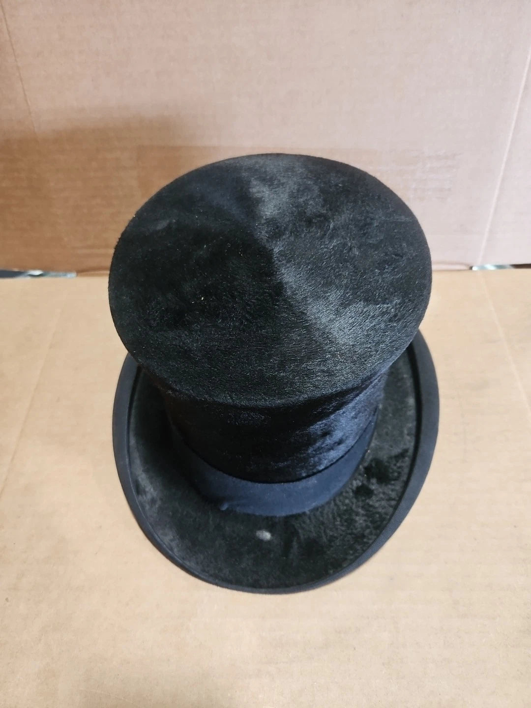 Vintage Beaver Chase And Company Hatters Top Hat Black With Case Rare