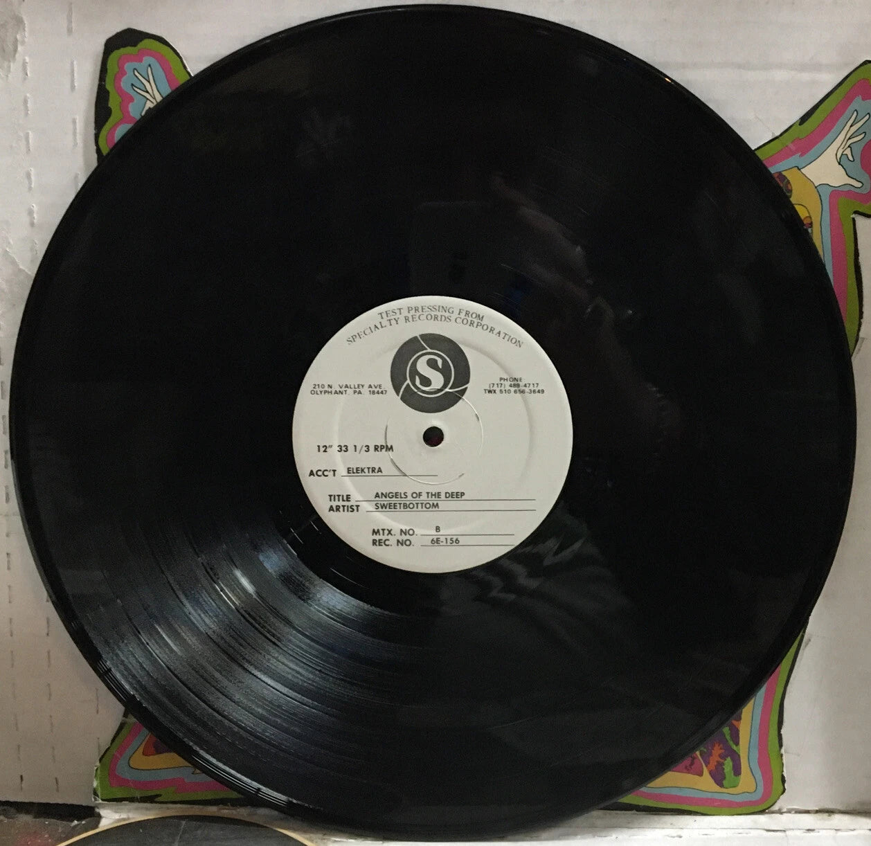 Sweetbottom Angels Of The Deep Test Pressing Record