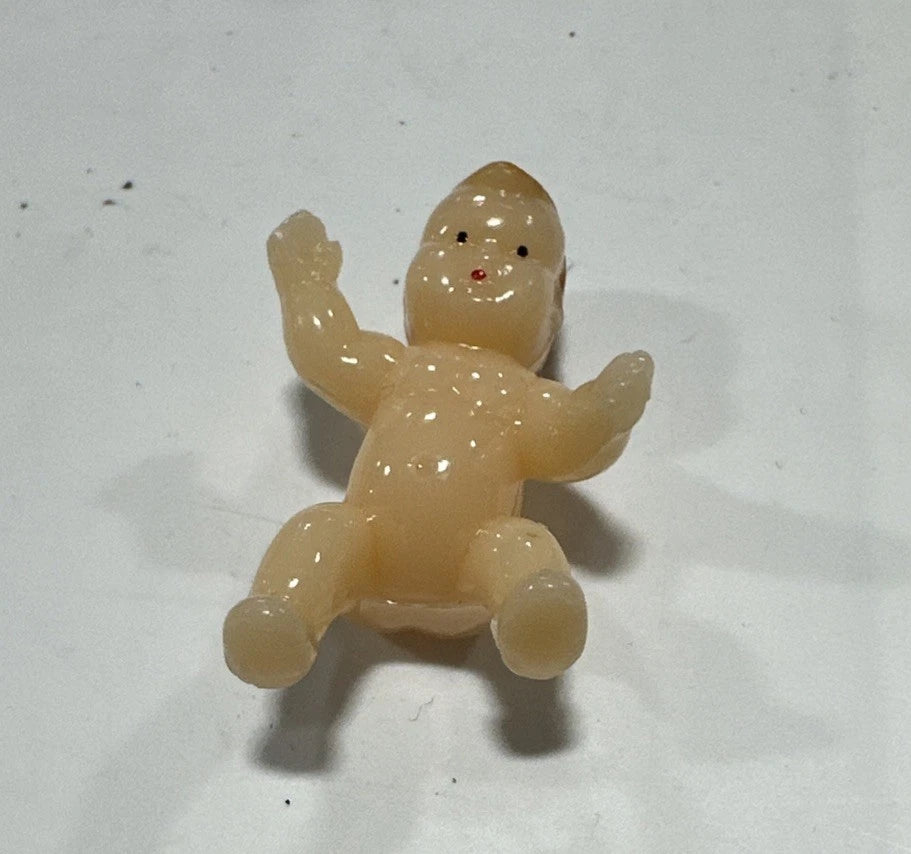 20 1970s Miniature Plastic Babies Baby Shower Cake Decorations Cupcake Toppers