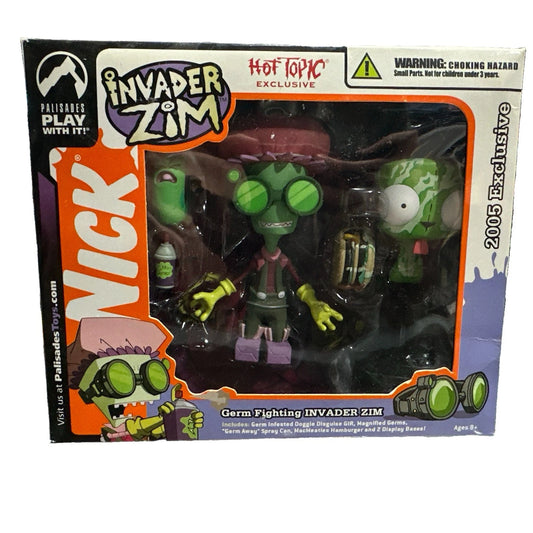 2005 Palisades Invader Zim Hot Topic Exclusive Germ Fighting Invader Zim SEALED
