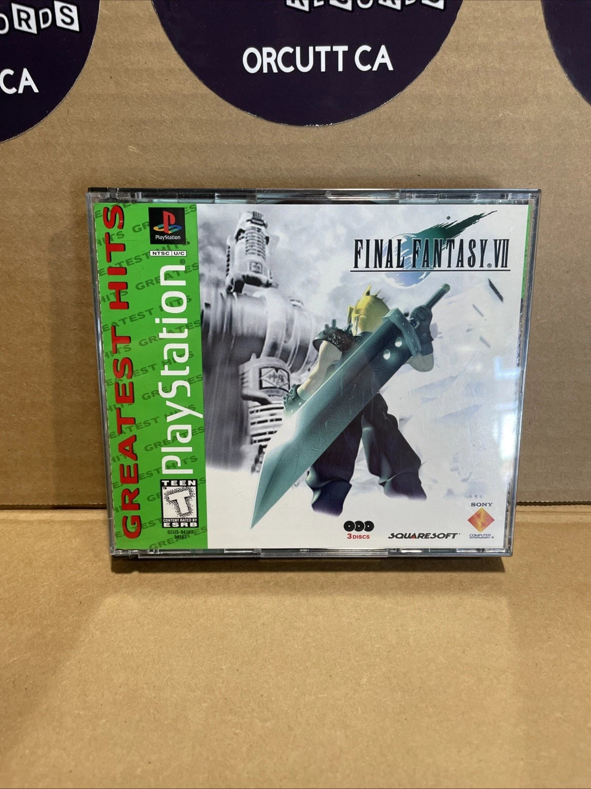 Final Fantasy 7 VII - Sony PlayStation 1 Ps1 Greatest Hits CIB W/ Discs & Manual