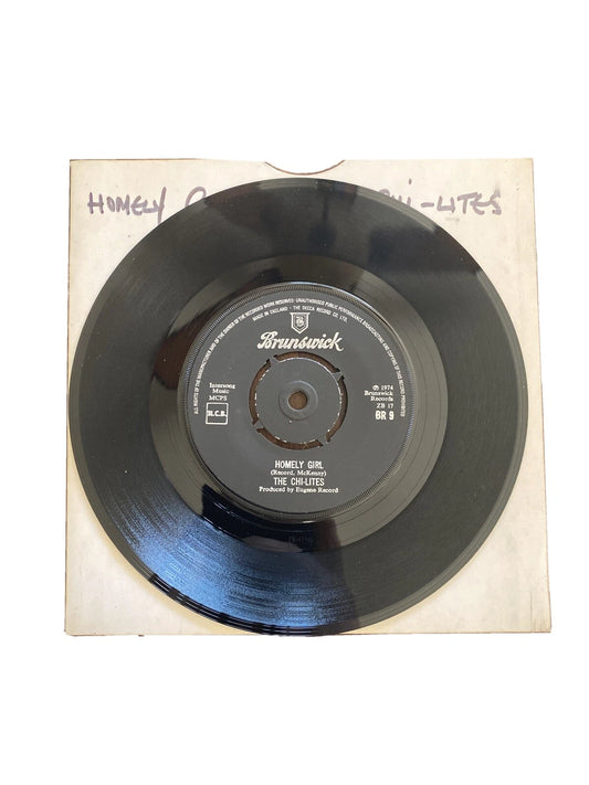 UK 7” SWEET SOUL THE CHI- LITES “HOMELY GIRL" ORIGINAL UK BRUNSWICK LABEL