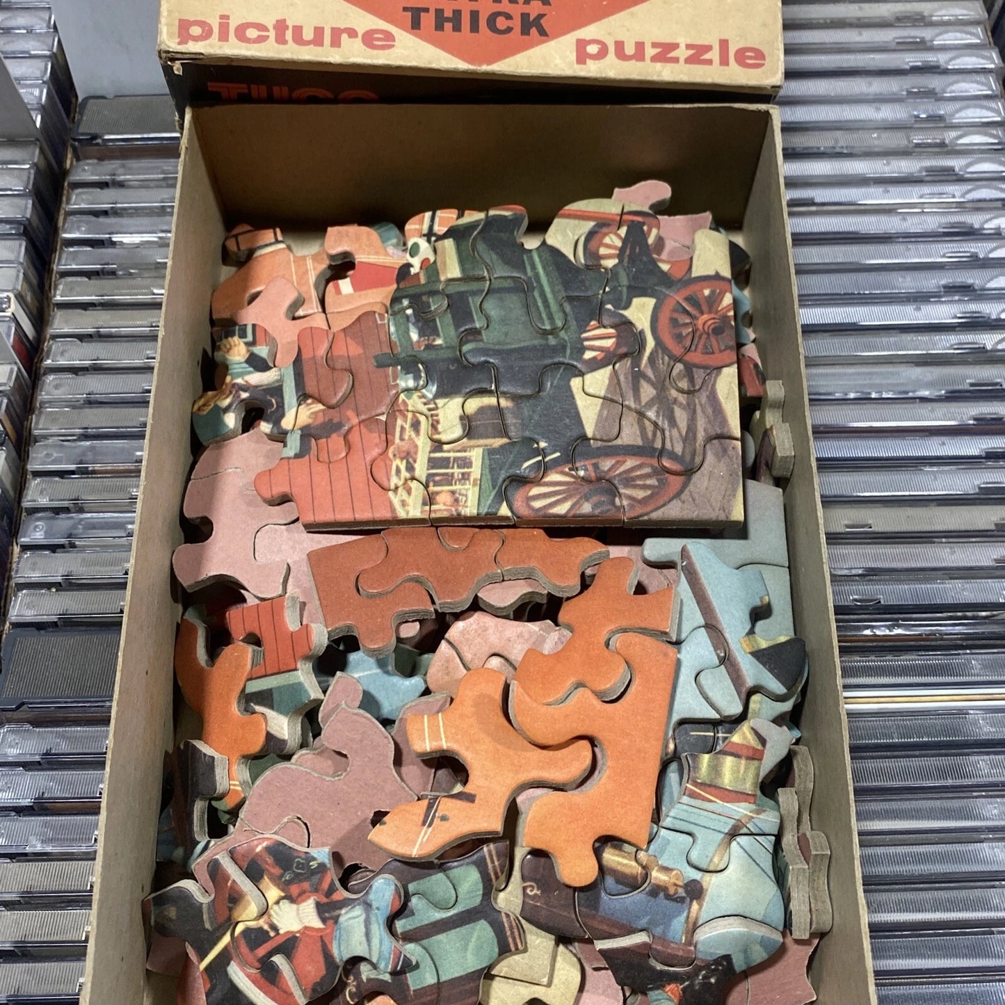RARE Vintage Children’s Picture Puzzle TUCO Casey Jones (Complete)