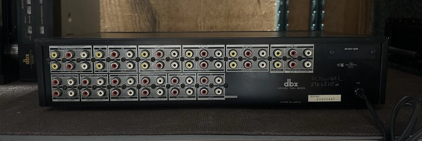 Vintage DBX DAV-600G Audio Video Program Route Selector
