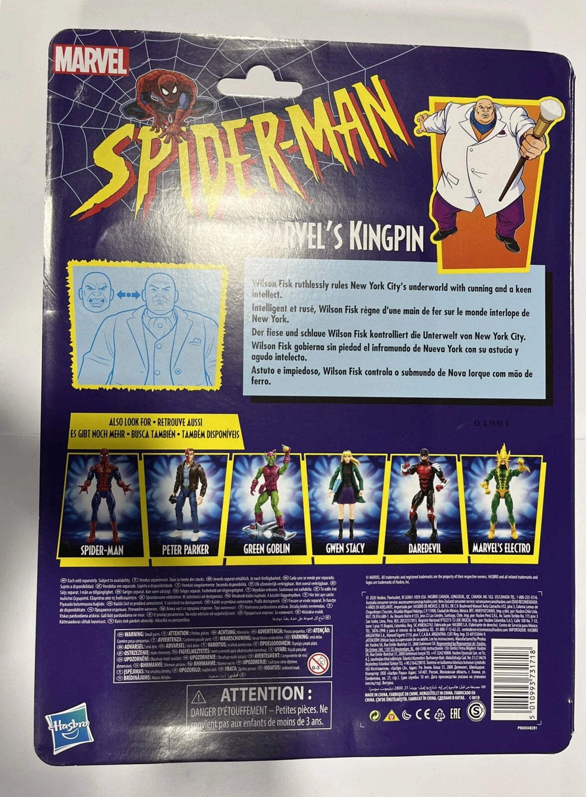 Marvel Legends Retro 6 Inch Figure Spider-Man Series - Kingpin Reissue IN STOCK