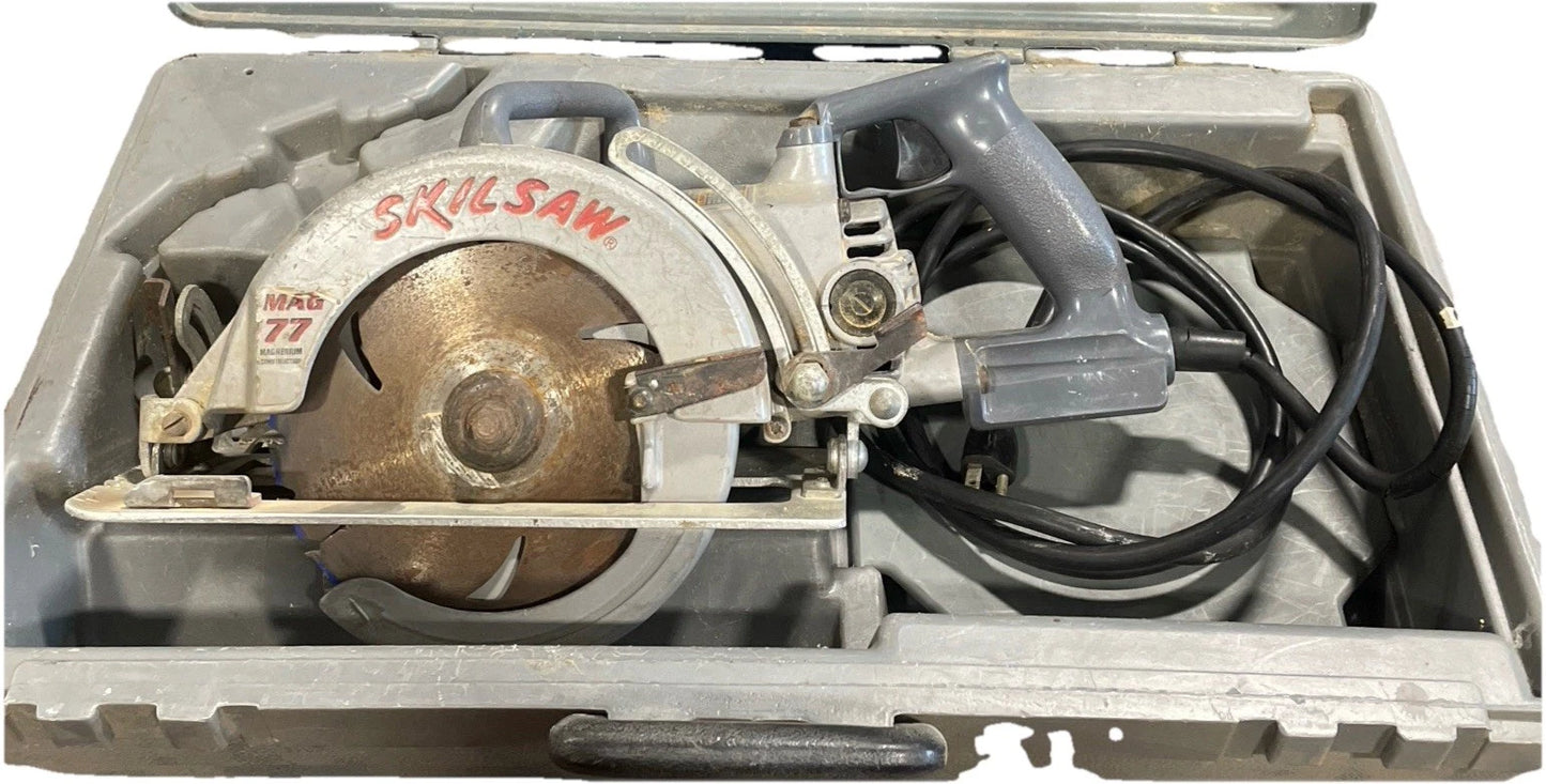 SKILSAW HD77 Worm Drive Circular Saw 7-1/4 in Left Blade 120V Corded Electric