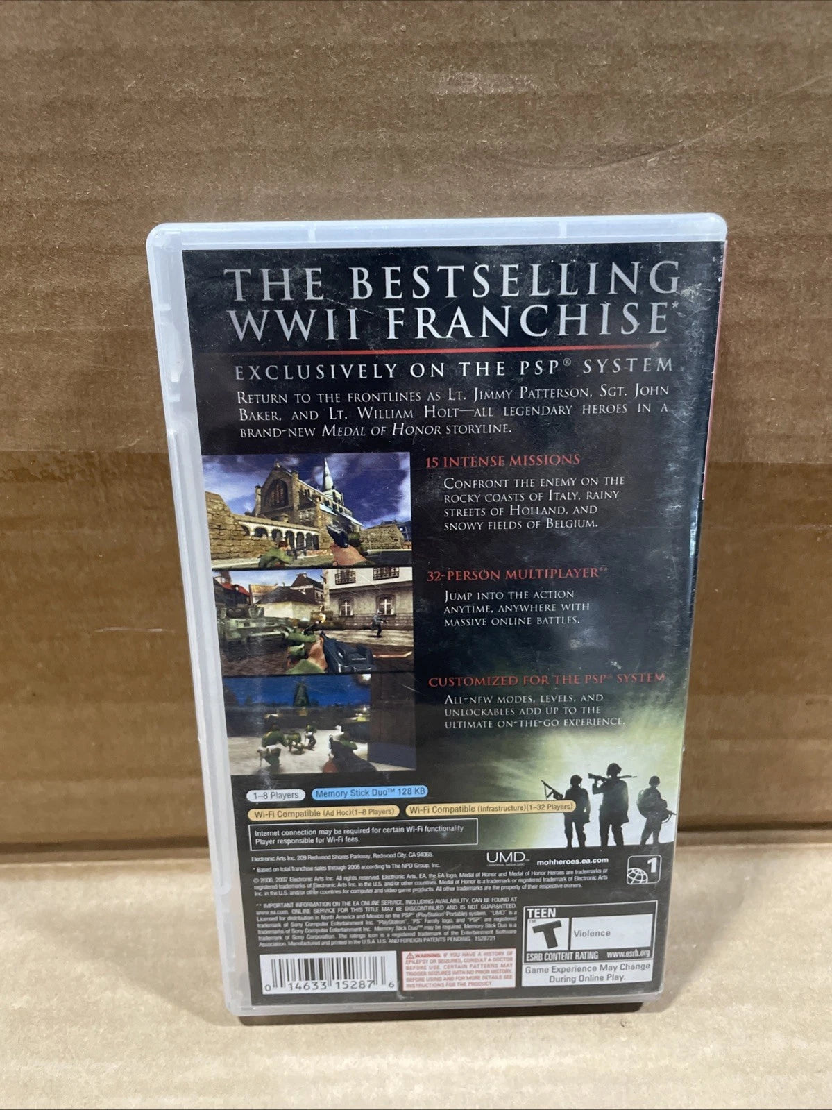 Medal of Honor: Heroes (Sony PSP, 2006) - CIB Complete - Tested